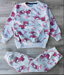 Пижама  MDY "Зверюшки" бежевая,  девочка 8-9-10-11-12 лет