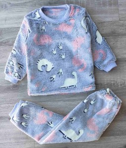 Піжама "Діно" рожева, дівчинка 1-2-3-4-5 років