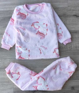 Пижама "Единорожка" пудра, девочка 1-2-3-4-5 лет