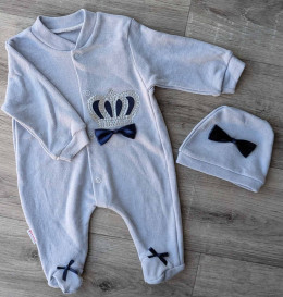 Человечек Pitiko „Корона» серый, мальчик 6-9-12