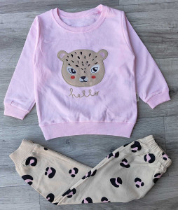 Костюм Piccola “Hello” розовый, девочка 2-3-4-5 лет