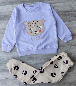 Костюм Piccola “Hello” сиреневый, девочка 2-3-4-5 лет