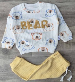Костюм Anilco "Bear" желтый, мальчик 3-6-9 месяцев