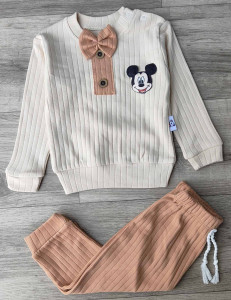 Костюм Anilco "Mickey" коричневый, мальчик 6-9-12 месяцев