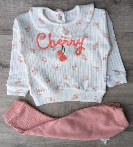 Костюм Anilco "Cherry" персиковый, девочка 3-6-9 месяцев