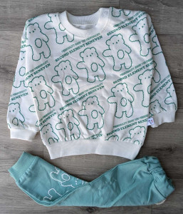 Костюм Anilco "Second Element" зелёный, мальчик 6-12-18-24 месяцев