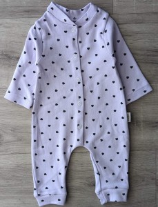 Чоловічок Pamira «Серця» фіолетовий(бузковий), дівчинка 3-6-9 місяців