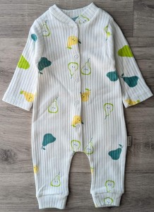 Чоловічок Pamira «Груши» молочний, унісекс 3-6-9 місяців