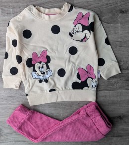 Костюм  CocoYoyo  " Mini в горошек " малиновый , девочка 6-12-18-24 месяцев