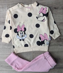 Костюм  CocoYoyo  " Mini в горошек " розовый , девочка 6-12-18-24 месяцев