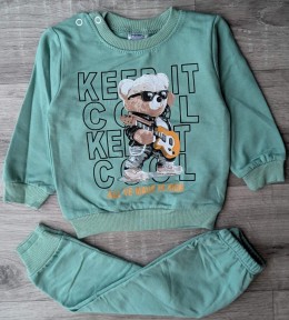 Костюм Bilkon "Keep it" мятный, мальчик 9-12-18-24 месяцев