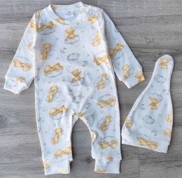 Чоловічок Mini love«Жовтий медведик» жовтий, унісекс 3-6-9-12 місяців