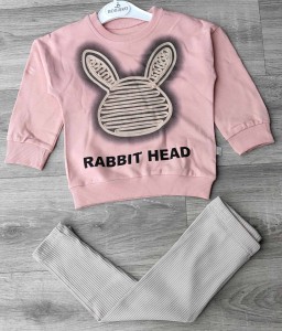 Костюм «Rabbit Head»  бузковий, дівчинка 6-9-12-18 місяців
