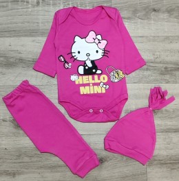 Комплект Poli Foni "Hello Mini" малиновый, девочка 3-6 месяцев