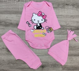 Комплект Poli Foni "Hello Mini" розовый, девочка 3-6 месяцев