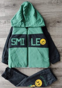 Костюм "Smile" зеленый, мальчик 3-4-5 лет