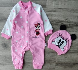 Чоловічок «Minnie Mouse»  рожевий, дівчинка 0-3-6-9 місяців