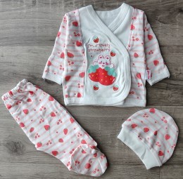 Комплект «Lovery stawberry» червоний, дівчинка 0-3 місяців