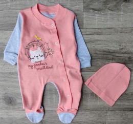 Чоловічок «My gardens» кораловий, дівчинка 3-6-9 місяців