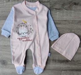 Чоловічок «My gardens» персиковий, дівчинка 3-6-9 місяців