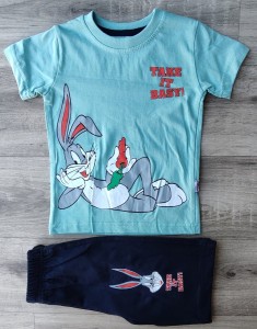 Костюм "Take it Basy" бірюзовий, хлопчик 3-4-5-6 років