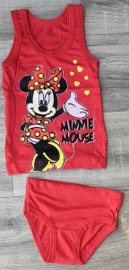 Комплект «Minnie Mouse» червоний, дівчинка 1-2-3-4-5 років