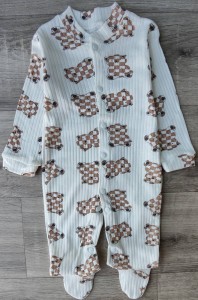 Чоловічок Findik«Медведик” молочний з коричневим, унісекс 3-6-9 місяців