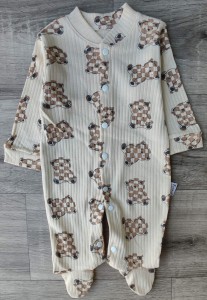 Чоловічок Findik«Медведик” бежевий, унісекс 3-6-9 місяців