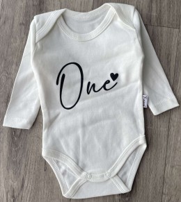 Боді Findik "One" білий, унісекс 3-6-9-12-18 місяців