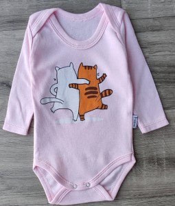 Боди Findik "Котики" рожевий, дівчинка3-6-9-12-18 місяців