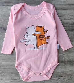 Боди Findik "Котики" персиковий, дівчинка3-6-9-12-18 місяців