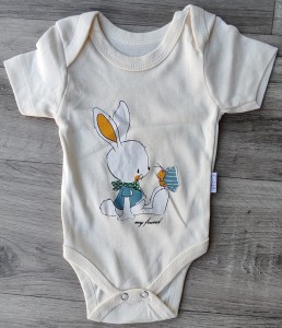 Боді Findik «Зайчик» молочний, унісекс 3-6-9-12-18 місяців