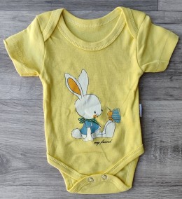 Боді Findik «Зайчик» жовтий, унісекс 3-6-9-12-18 місяців
