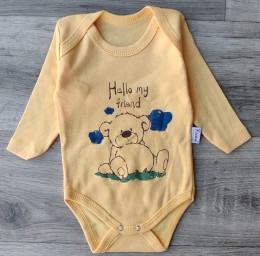 Боді Findik «Hello my friend» жовтий, унісекс 3-6-9-12-18 місяців