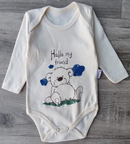 Боді Findik «Hello my friend» молочний, унісекс 3-6-9-12-18 місяців
