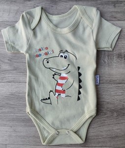 Боді Findik «Крокодил» оливковий, унісекс 3-6-9-12-18 місяців