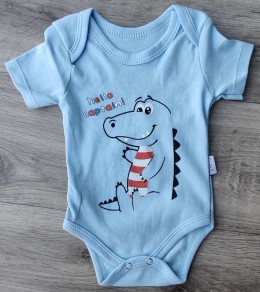 Боді Findik «Крокодил» блакитний, унісекс 3-6-9-12-18 місяців