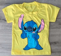 Футболка "Stich" желтый, унисекс 1,5-2-3-4-5  лет