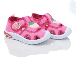 Дитячі босоніжки сандалі11508F "Полуниця" малиновий, дівчинка 22,23,24,25,26,27 розміри