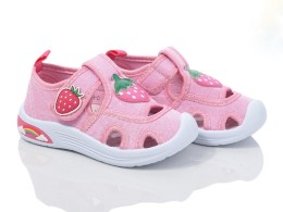 Дитячі босоніжки сандалі 11508D "Полуниця" рожевий, дівчинка 22,23,24,25,26,27 розміри