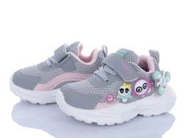 Дитячі кросівки HY2552-1D"Квіточка" сірий, дівчинка 21,22,23,24,25,26 розміри