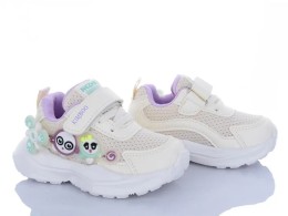 Дитячі кросівки HY2552-1M"Квіточка" молочний, дівчинка 21,22,23,24,25,26 розміри