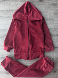 Костюм "Велюр" червоний, унісекс 3-5-7-9 років