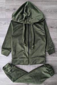 Костюм "Велюр" хакі, хлопчик 3-5-7-9 років