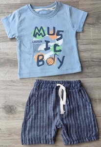 Костюм Partner «Music Boy» голубой, мальчик 9-12-18-24 месяцев