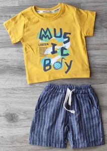 Костюм Partner «Music Boy» желтьй, мальчик 9-12-18-24 месяцев