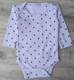 Боди Pamira «сердечки » сиреневый, девочка 3-6-9 месяцев