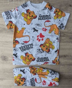 Костюм "Hakuna Matata" серый, мальчик 3-4-5-6-7 лет