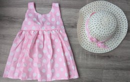 Сарафан Piccola " в горошок " розовый, 2-3-4-5 лет