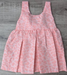 Платье  "Бантик" персиковый 2-3-4-5 лет